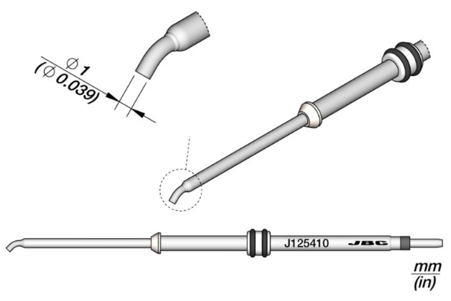 JBC J125410 - Cartucho JBC J125410 Cuchara Ø1 mm 45º