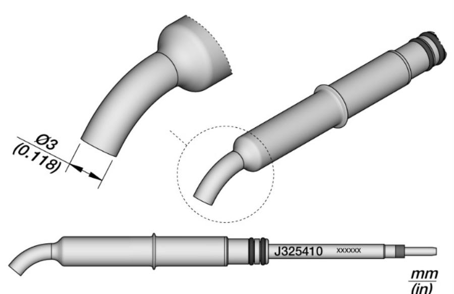 JBC J325410 - Cartucho JBC J325410 Cuchara Ø1 mm 45º