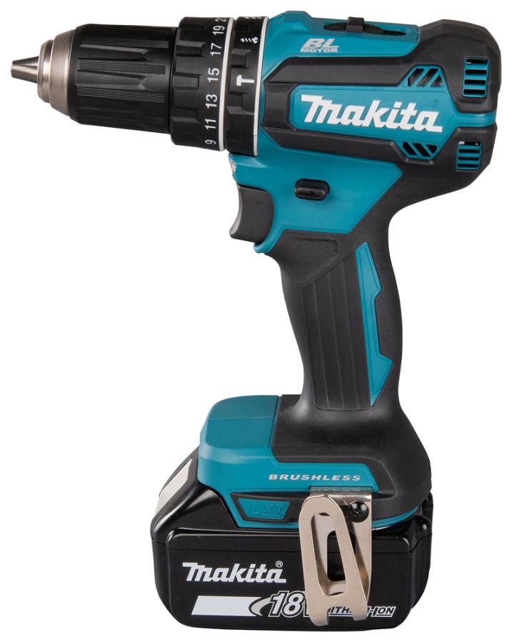 Makita DHP485RFJ - Perceuse à Percussion 18 V + 2 Batteries 4,0 Ah + Chargeur + Mallette