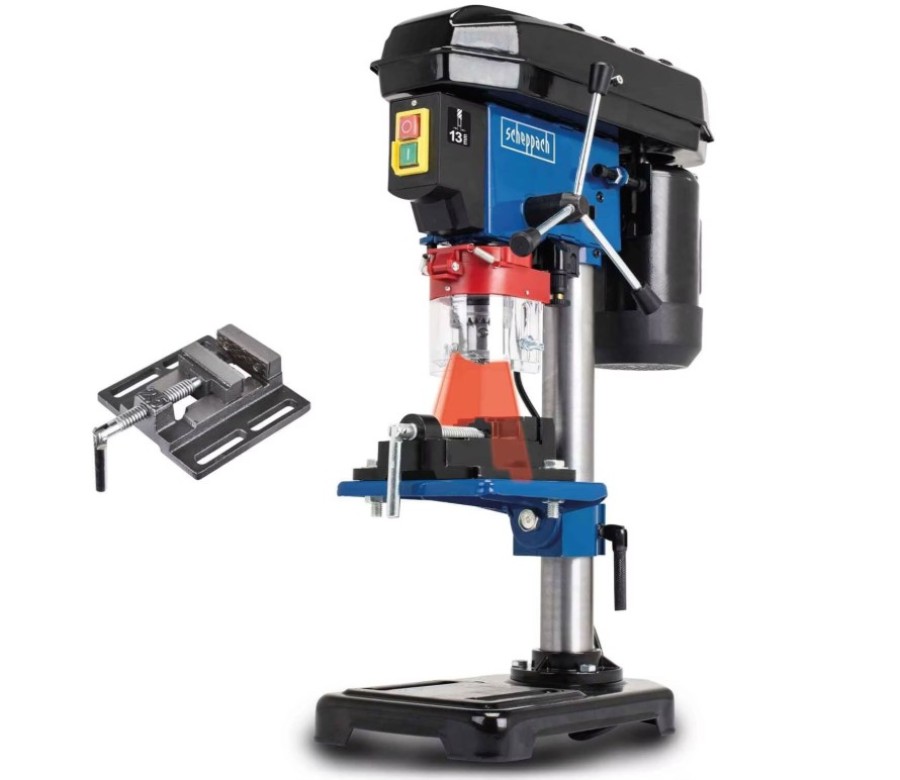 scheppach DP16VLS - Berbequim de coluna com guia laser e morsa de bancada - 220 V - 500 W