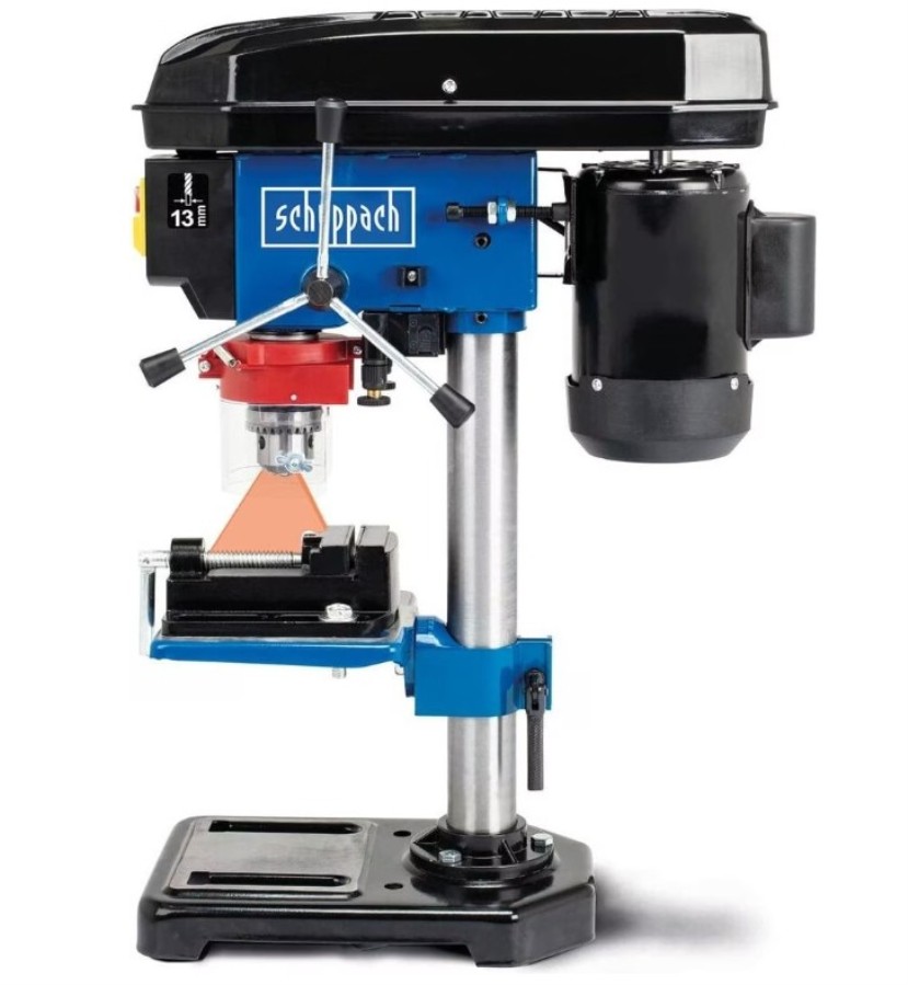 scheppach DP16VLS - Berbequim de coluna com guia laser e morsa de bancada - 220 V - 500 W