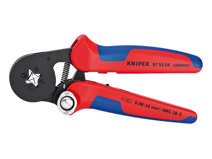 Knipex 97 53 04 - Tenaza Crimpadora Lateral de Punteras Huecas