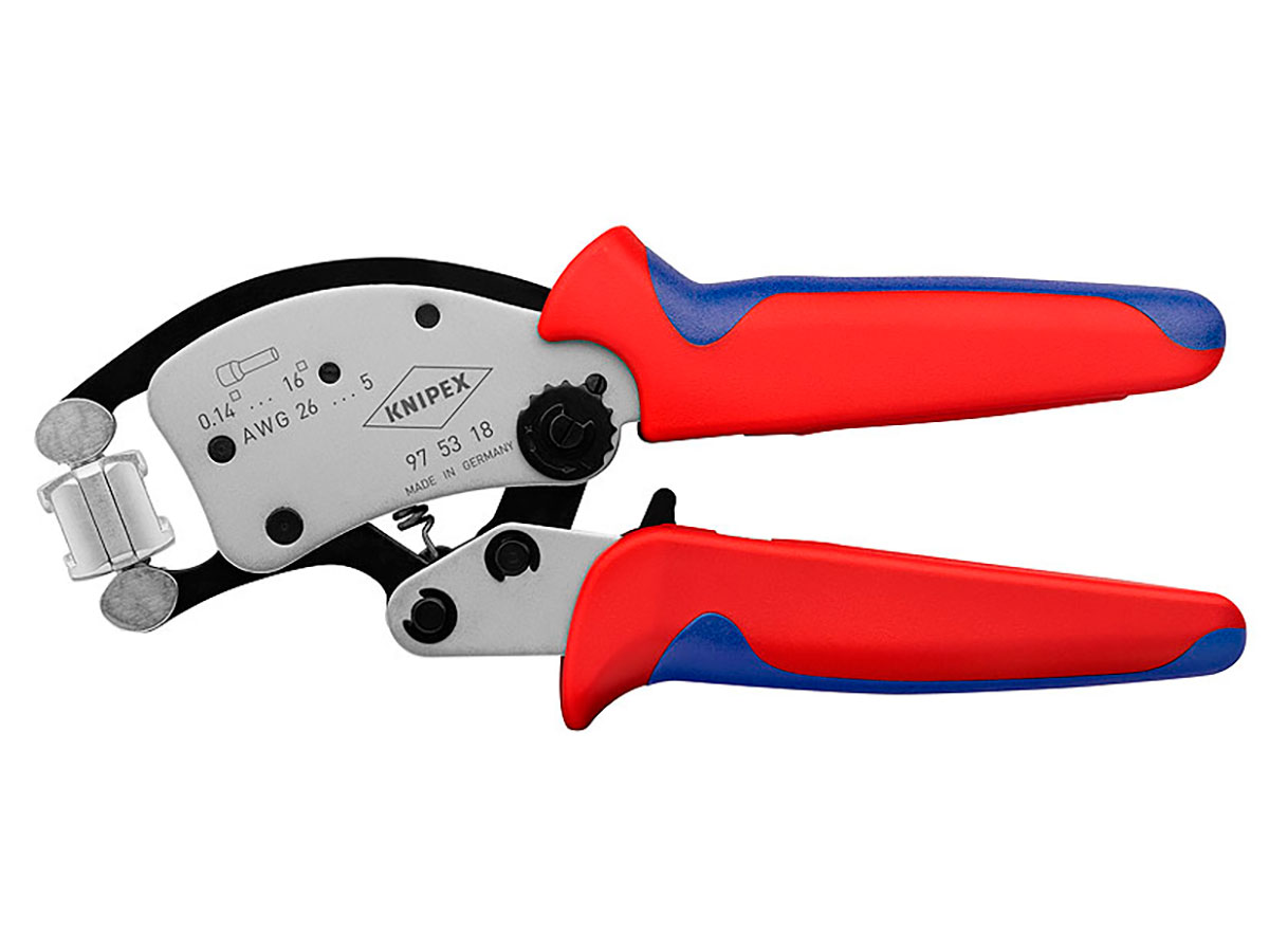 Knipex Twistor16 - Tenaza Crimpadora Cabezal 360º de Punteras Huecas - 97 53 18