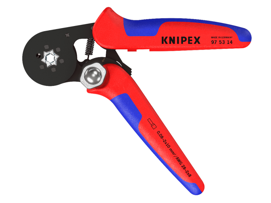 Knipex 97 53 14 - Tenaza Crimpadora Lateral de Punteras Huecas