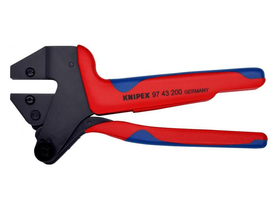 Knipex - Alicate de crimpagem de cabeça intercambiável - 97 43 200 A