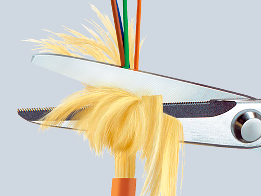 Knipex 95 03 160 SB - Tesouras para Fibras KEVLAR®