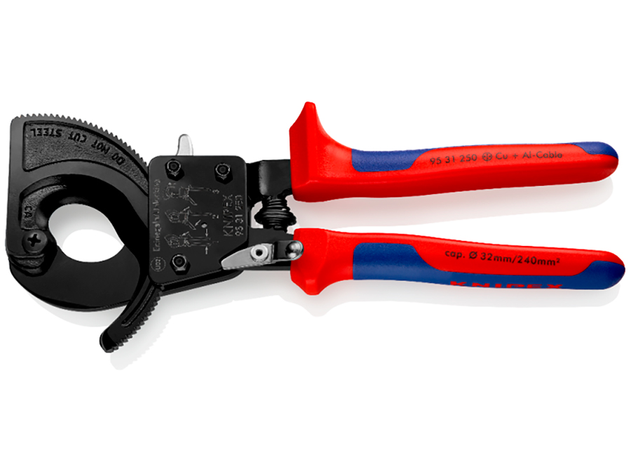 Knipex 95 31 250 - Cortador de Cabos com Catraca