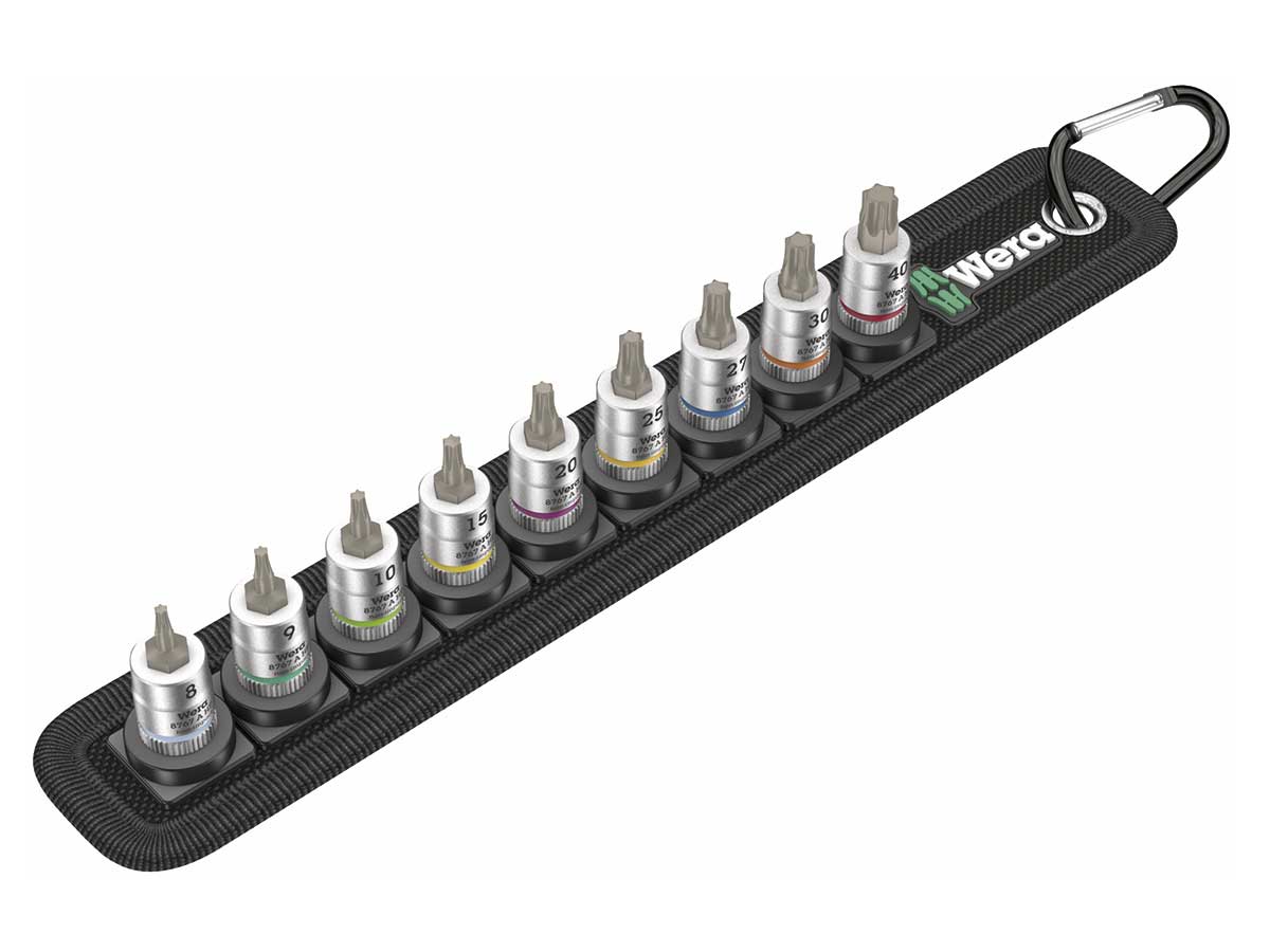 Wera Belt A 3 TORX HF - Juego de vasos de punta Zyklop TORX - 05003882001