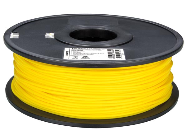 PLA Filament - 3 mm - Colour Yellow - 1 Kg - PLA3Y1