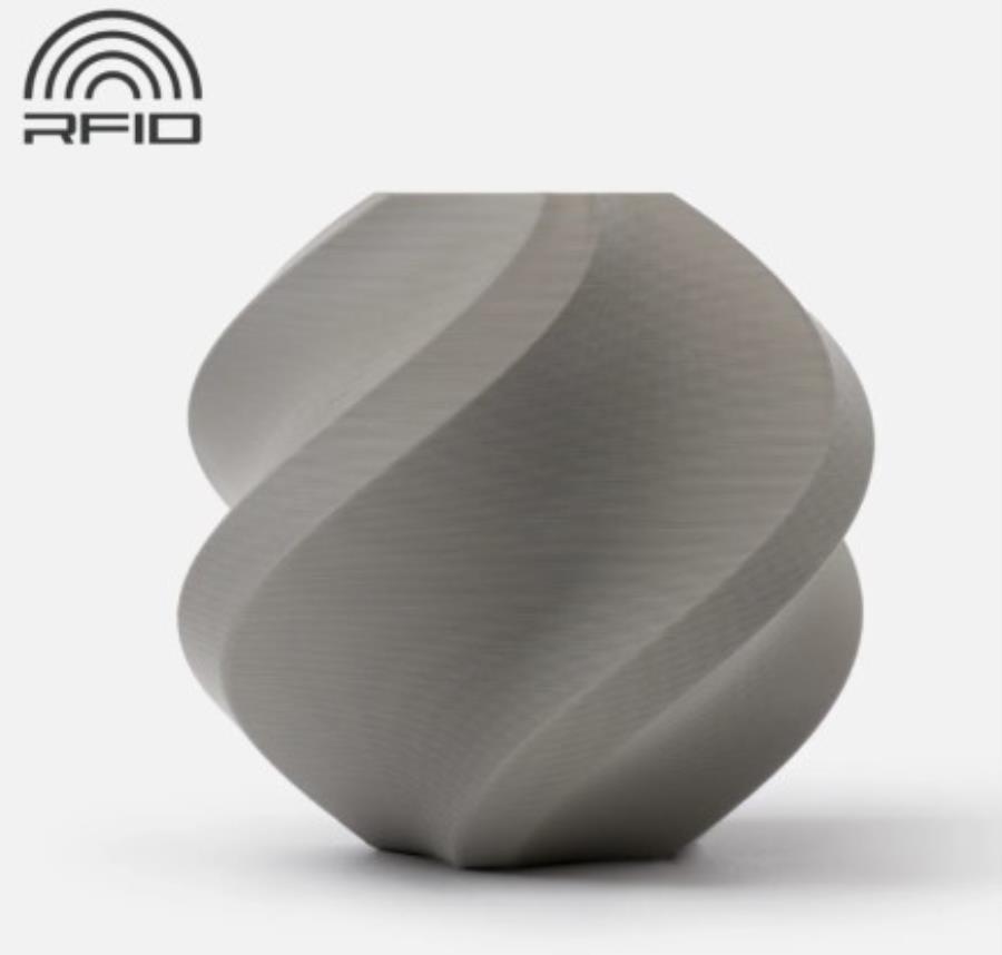 Bambu Lab PLA Basic Gray, Refill - Filamento PLA Basic - Recarga 1 Kg - Gris - A00-D0-1.75-1000-SPLFREE