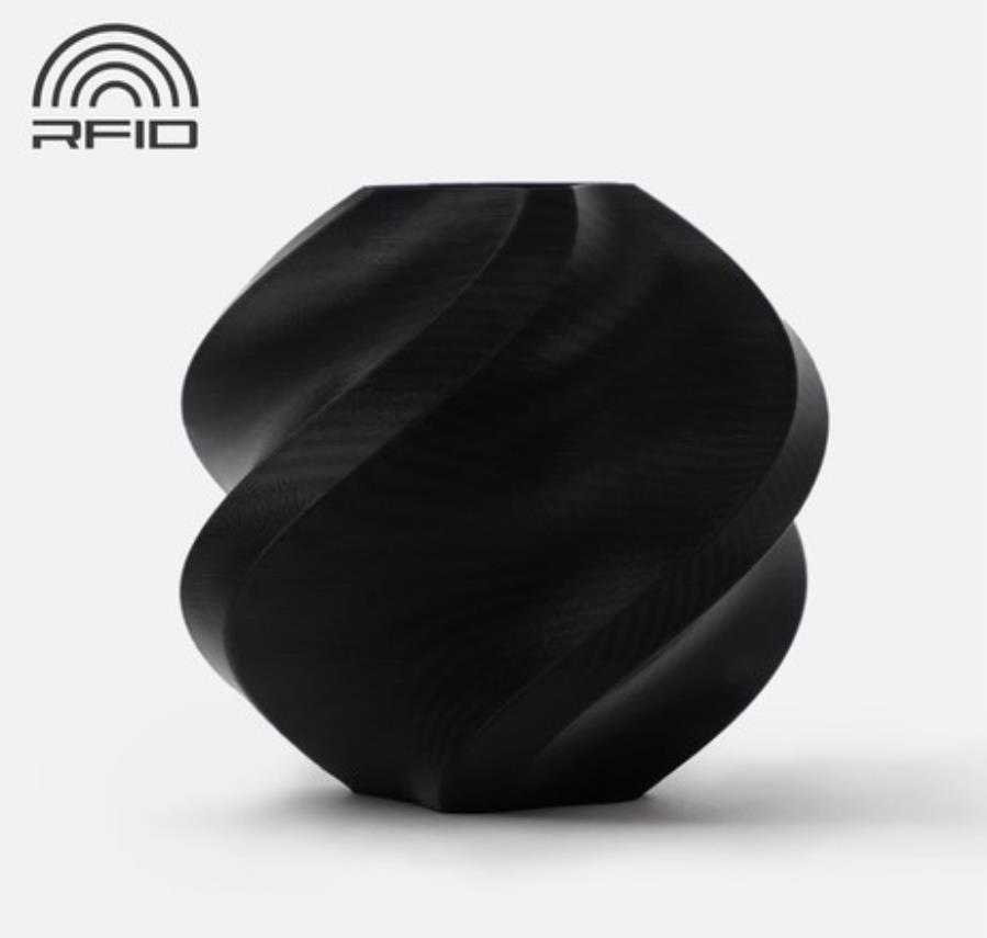 Bambu Lab PLA Basic Black, Refill - Filamento PLA Basic - Recarga 1 Kg - Negro - A00-K0-1.75-1000-SPLFREE
