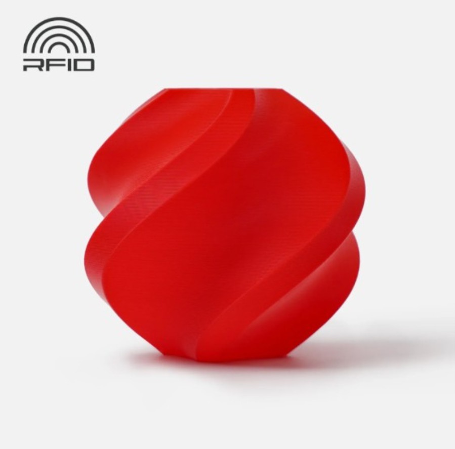 Bambu Lab PLA Basic Red, Spool - Filamento PLA Basic - Bobina 1 Kg - Rojo - A00-R0-1.75-1000-spl
