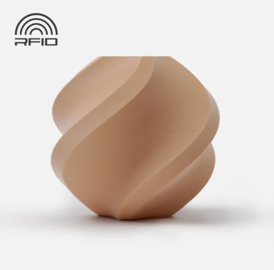 Bambu Lab PLA Matte Latte Brown - Filamento PLA Mate - 1,75 mm - Color Marrón - 1 Kg - A01-N1-1.75-1000-SPL