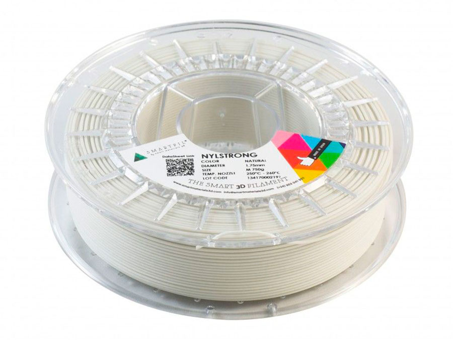 Smart Materials 3D NYLSTRONG M(750 g) - 1.75 - Filamento Nylon - 750 g - 1,75 mm - SMPAX0NT0A75