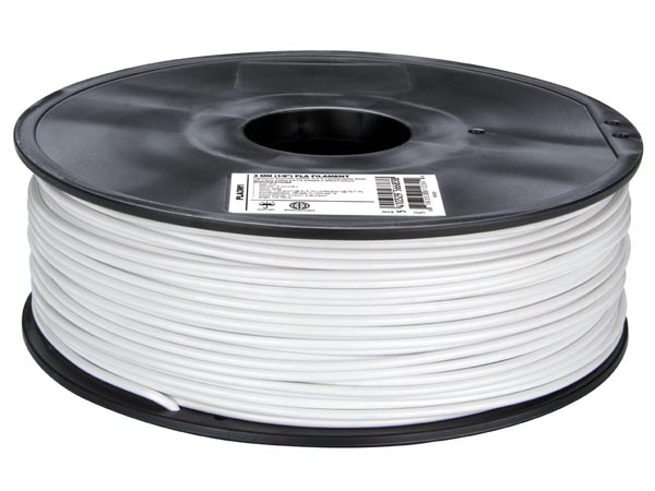 ABS Filament - 3 mm - Colour White - 1 Kg - ABS3W1