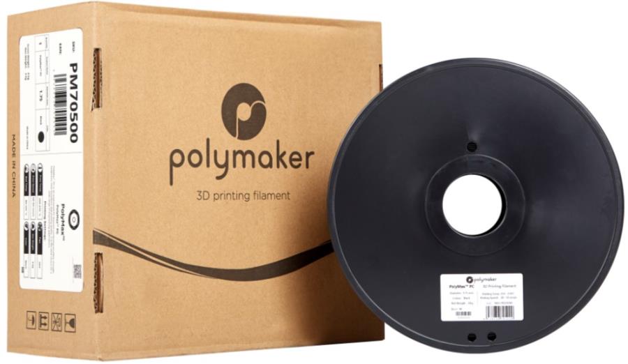 Polymaker Polymax PC - Filament Polycarbonate (PC) - 1,75 mm - Noir - 3,0 Kg - PC02007