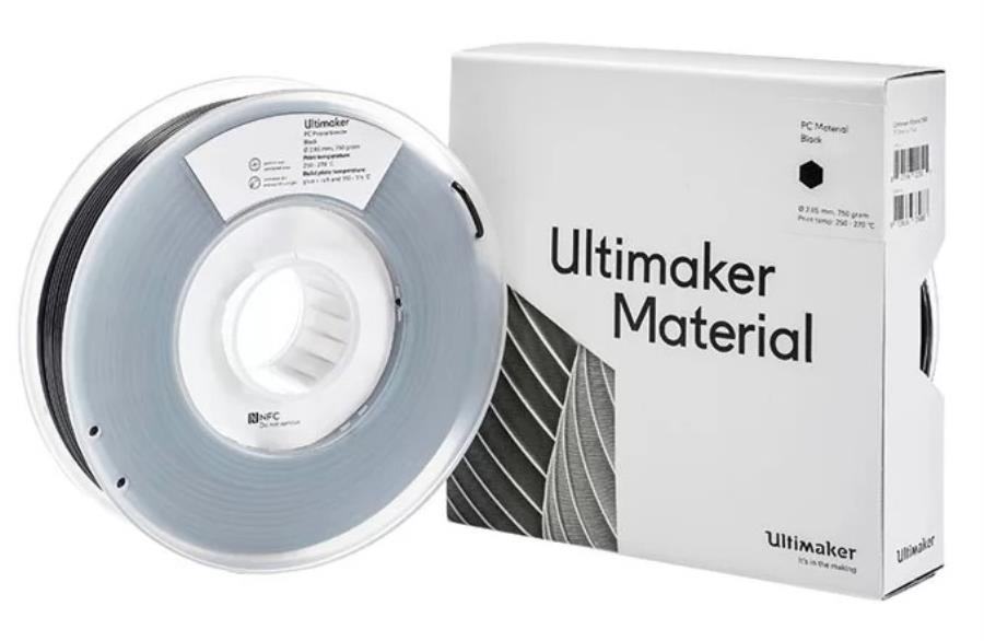 Ultimaker M3577 Black 750 - Filament Polycarbonate (PC) 2,85 mm - Noir - 0,75 Kg - 1640