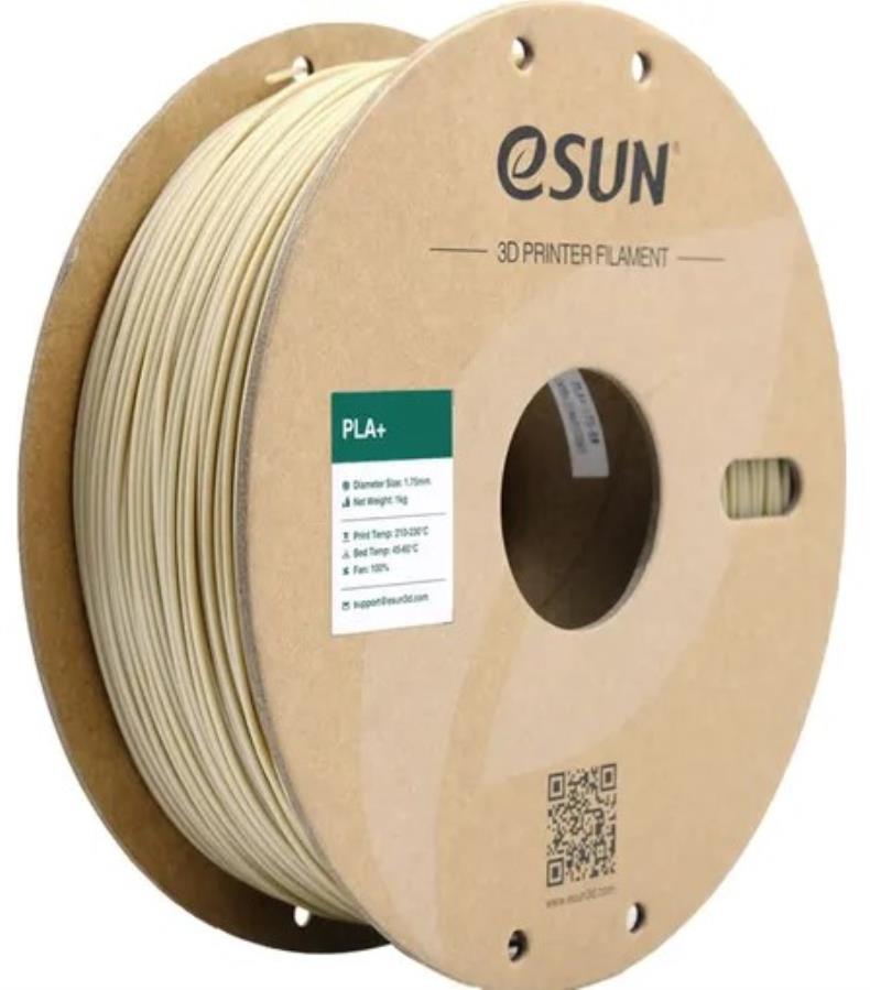 eSUN ‎PLA+175BW1KG-RE - Filament PLA+ - 1,75 mm - Blanc os - 1 Kg