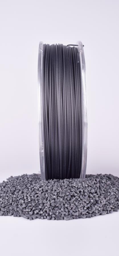Smart Materials 3D INNOVATEFIL ASA CF - Filamento ASA CF - 1,75 mm - Color Natural (Negro) - 750 g - NNASA1NT0A075