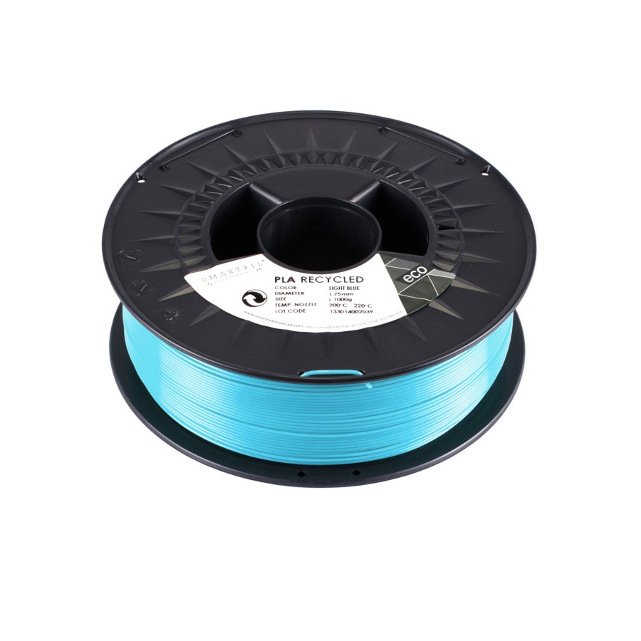 Smart Materials 3D SMARTFIL PLA 1,75mm LIGHT BLUE - PLA Filament - 1.75 mm - Light Blue Color - 1 Kg - SMPLA0FL2A100