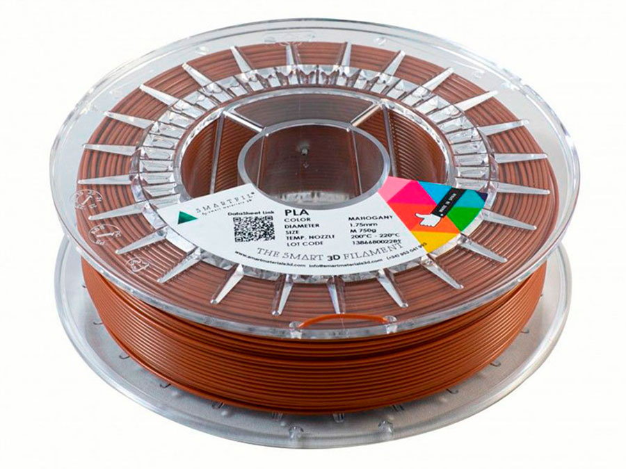 Smart Materials 3D SMARTFIL PLA 1,75mm MAHOGANY - Filament PLA - 1