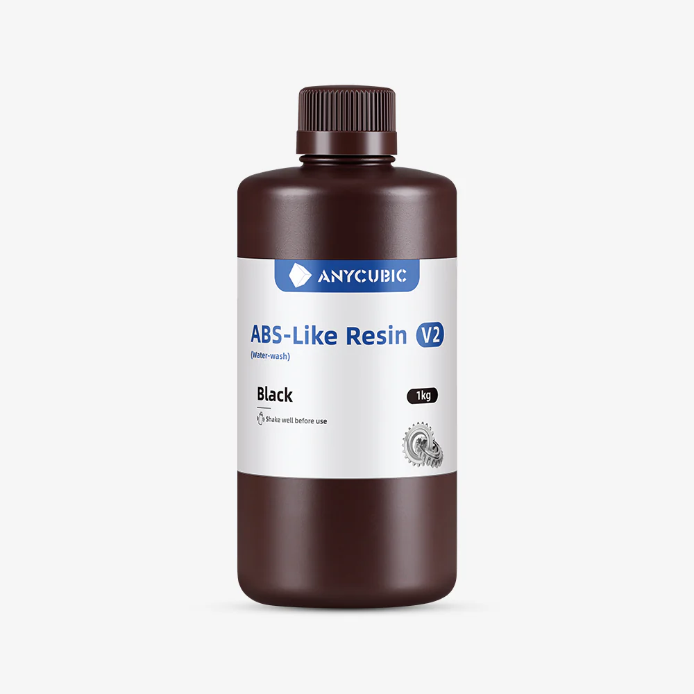 Anycubic ABS-Like Resine V2 Black - Résine lavable ABS-Like Resin V2 - Noir - 1 Kg