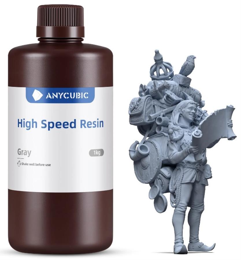 Anycubic - Résine haute vitesse - 1 Kg - Gris