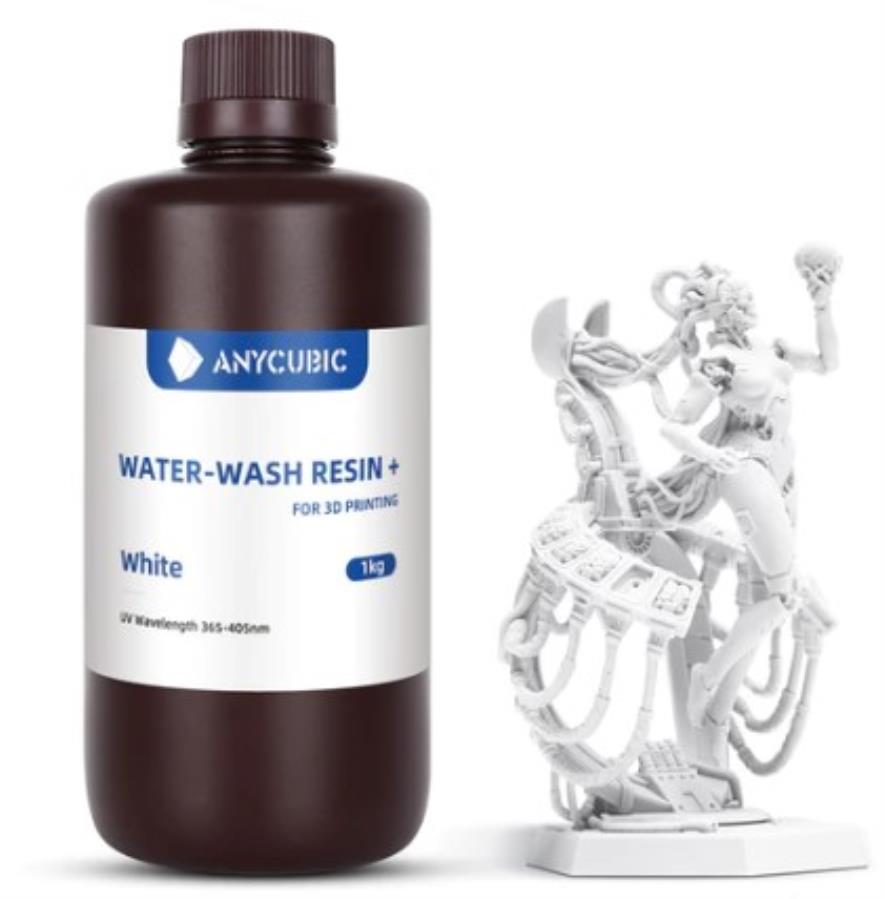 Anycubic - Resina Lavable+ - 3 Kg - Blanco