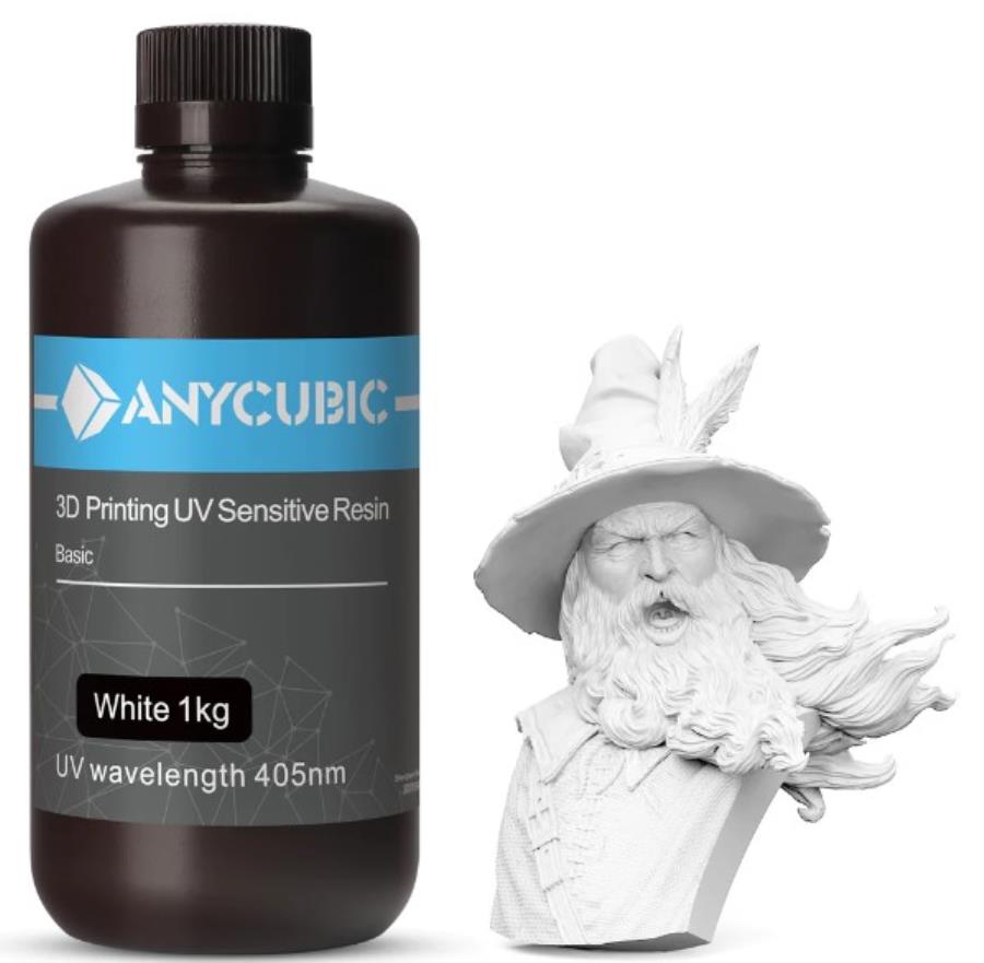 Anycubic - Résine UV - 1 Kg - Blanc