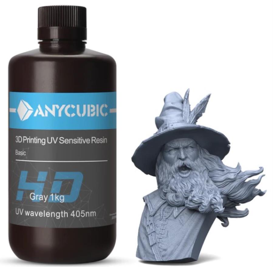 Anycubic - Résine UV - 1 Kg - Gris