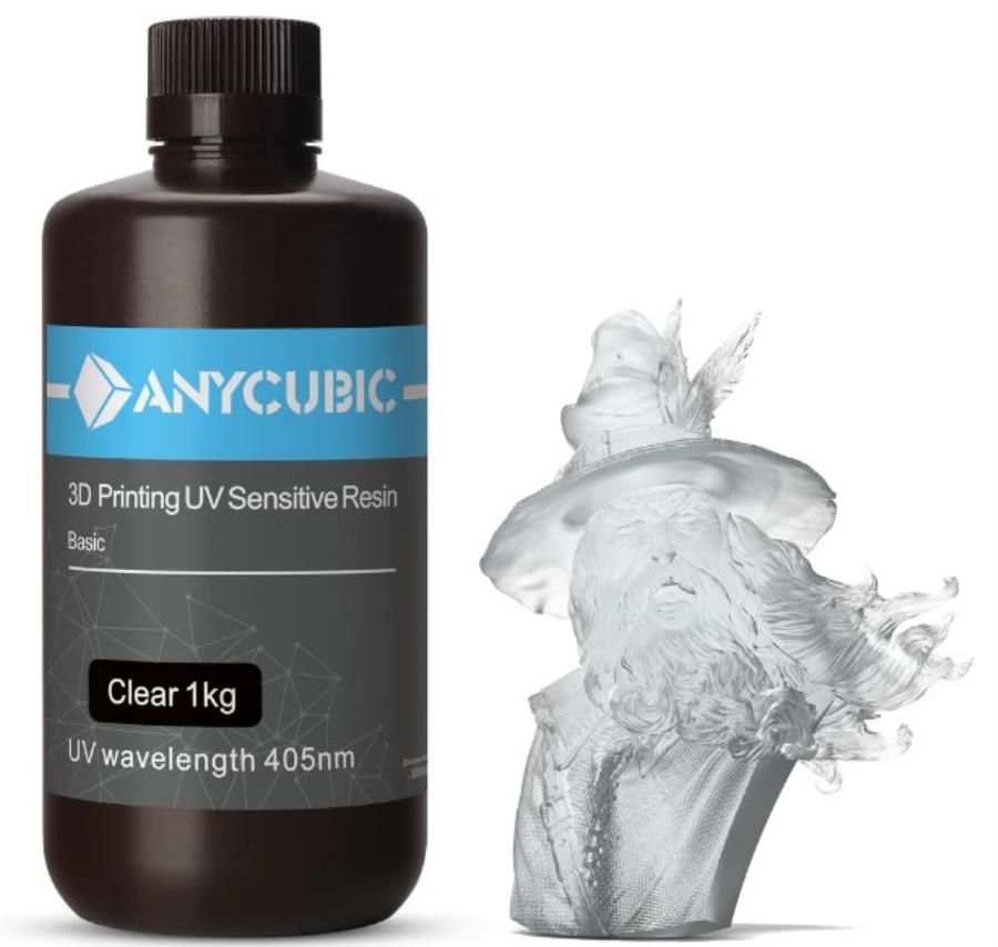 Anycubic - Résine UV - 1 Kg - Transparent