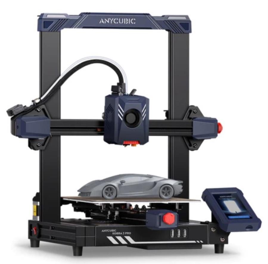 Anycubic Kobra 2 Pro - Imprimante 3D + PLA 3 Kg - K2RA0BK+3PLA-O