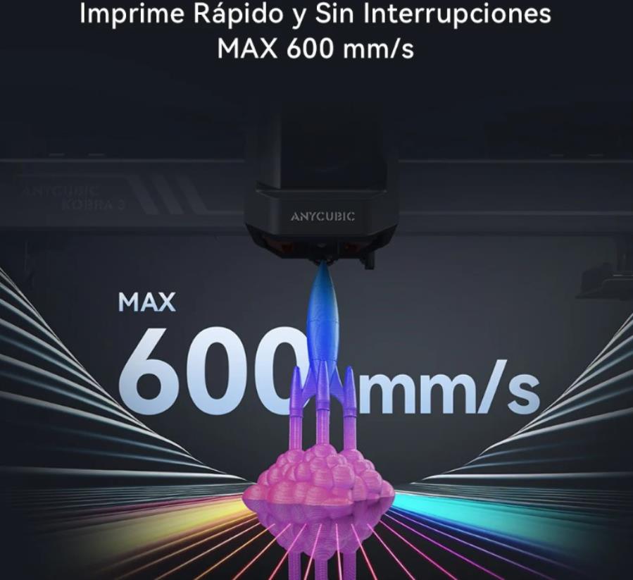 Anycubic Kobra 3 - 3D Printer - 600 mm/s - KB30BK0A-O