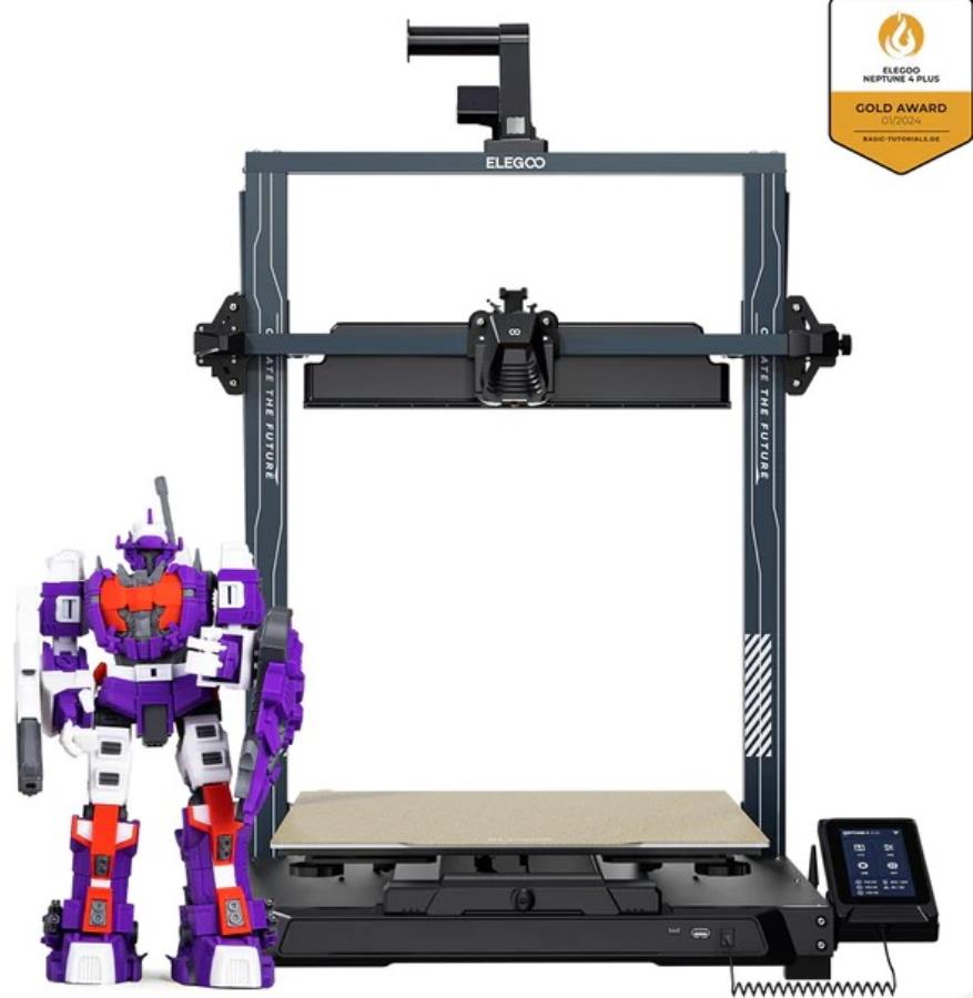 Elegoo Neptune 4 Plus - Imprimante  3D FDM - Max 500 mm/s