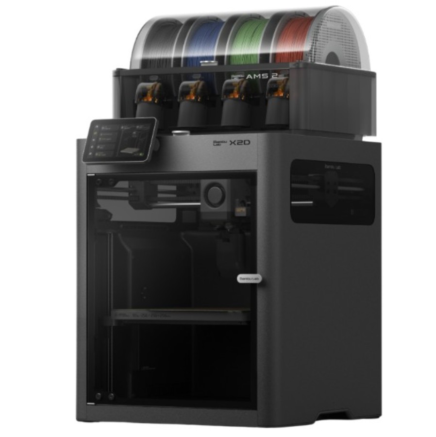 Bambu Lab X2D COMBO AMS2 Pro - Imprimante 3D avec AMS2 Pro - 1000 mm/s - PF004-P+SA007-EU