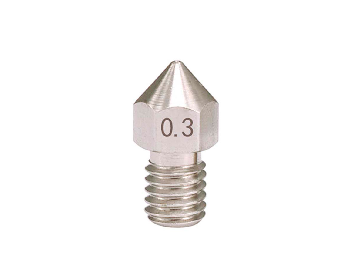 Redrex 5Pcs Boquilla de la Impresora de 0,4 mm de Acero Inoxidable de 1,75 mm Filamento 3D V6 Extrusora 