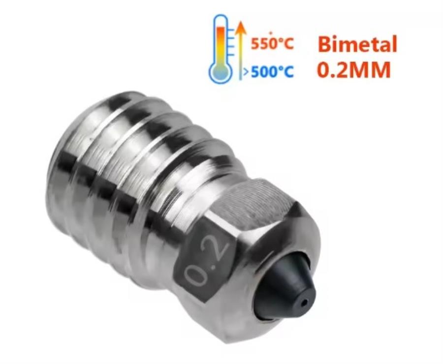 Boquilla 0,2 mm compatible Bambu Lab X1C - 5 Unidades