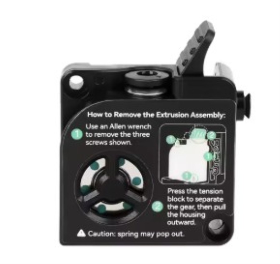 Creality 4001020081 - Capot extrudeur avant pour filament de 1,75 mm pour les modèles K2, K2 Pro, K2 Plus et Sermoon M300