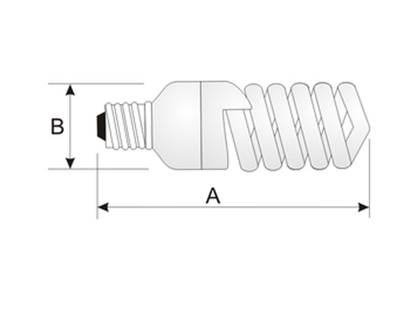 Bombilla Bajo Consumo E27 25 W Espiral 3200K