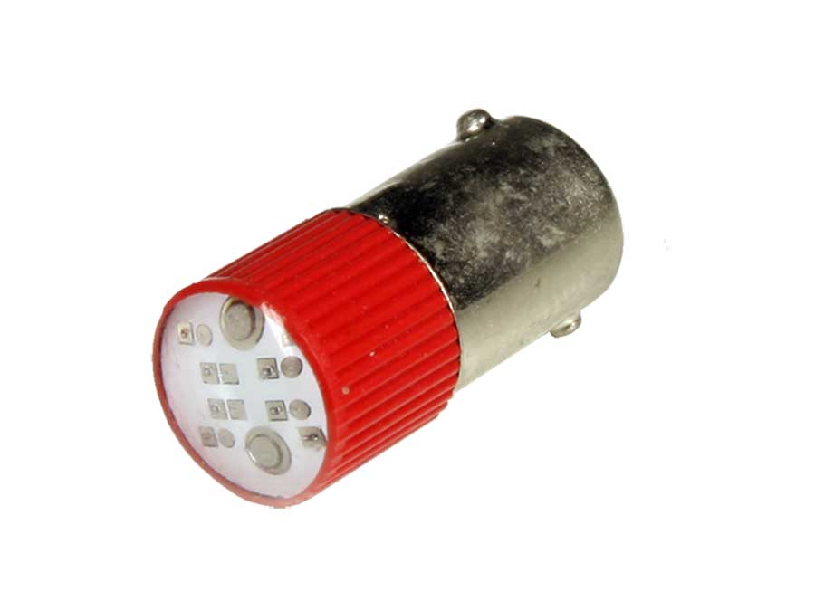 SWITCHTRONIX - Bayonet Miniature Led Light BA9S - 24V - Red