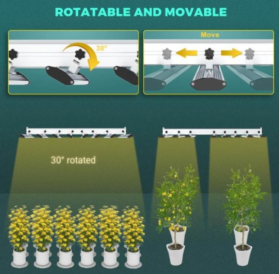 Phlizon PHB6 320W - Dimmable Full Spectrum and UV/IR LED Plant Light - 320W