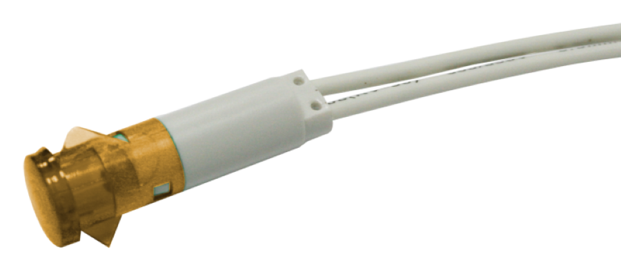 SWITCHTRONIX - Lumière LED Ø10,5mm - 230V - Ambre - Perceuse Ø9 mm - 230V - Ambre