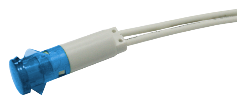 SWITCHTRONIX - Lumière LED Ø10,5mm - 230V - Bleu - Perceuse Ø9 mm