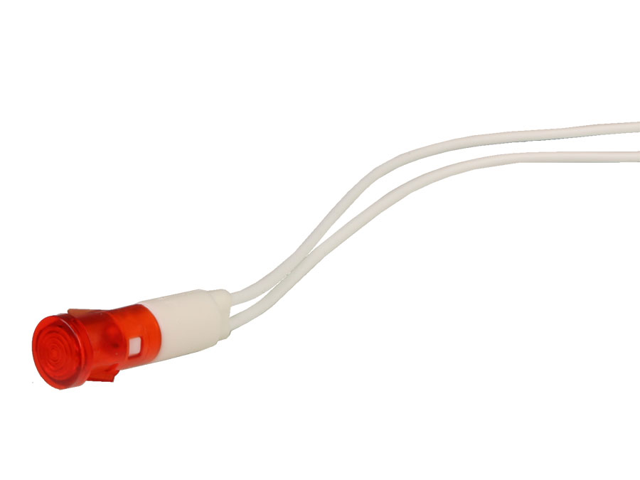 SWITCHTRONIX - Luz LED Ø10,5mm - 230V - Vermelho - Broca Ø9 mm
