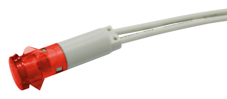 SWITCHTRONIX - Lumière LED Ø10,5mm - 230V - Rouge - Perceuse Ø9 mm