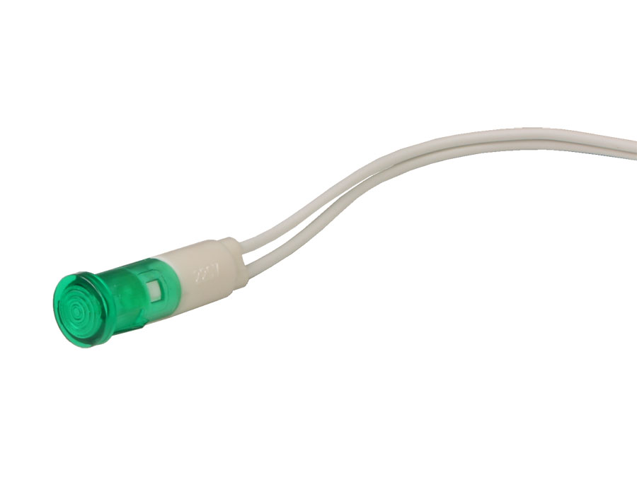 SWITCHTRONIX - Luz LED Ø10,5mm - 230V - Verde - Broca Ø9 mm