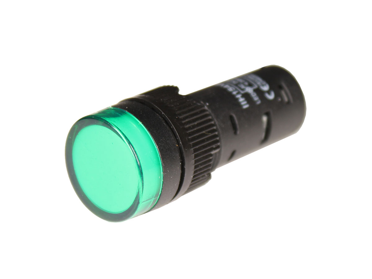 SWITCHTRONIX - Indicador LED Ø16 mm 24 V Verde - IIH154VE