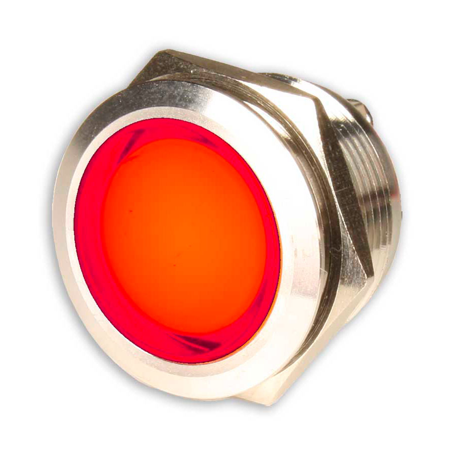 SWITCHTRONIX - Piloto LED Acero Inoxidable 19 mm - 24 V - Rojo - IIH161RO