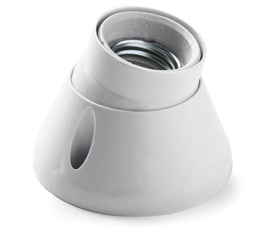 Portalámparas E27 Blanco - Orientable 360°