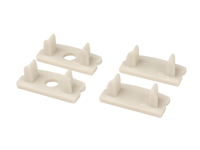 Aluminum Profile for LED Strip - Straight - Semi-Matte Cover - 2 m